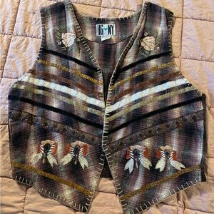 HG NY Multicolor Patterned Vest